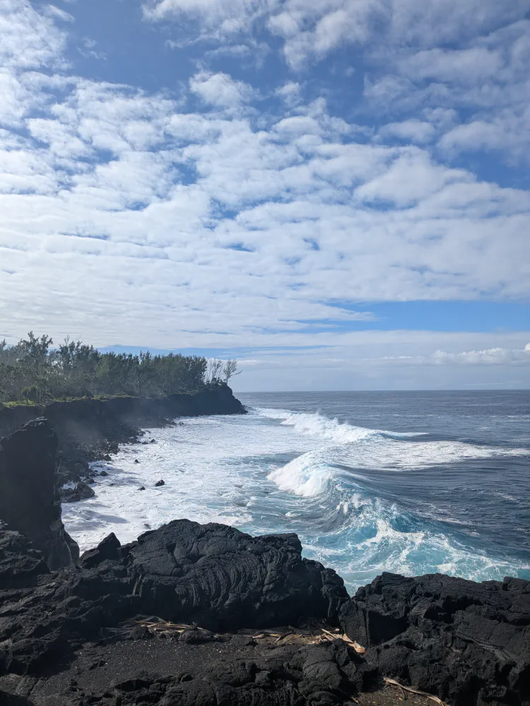 À la fin de l'envoi, la mer