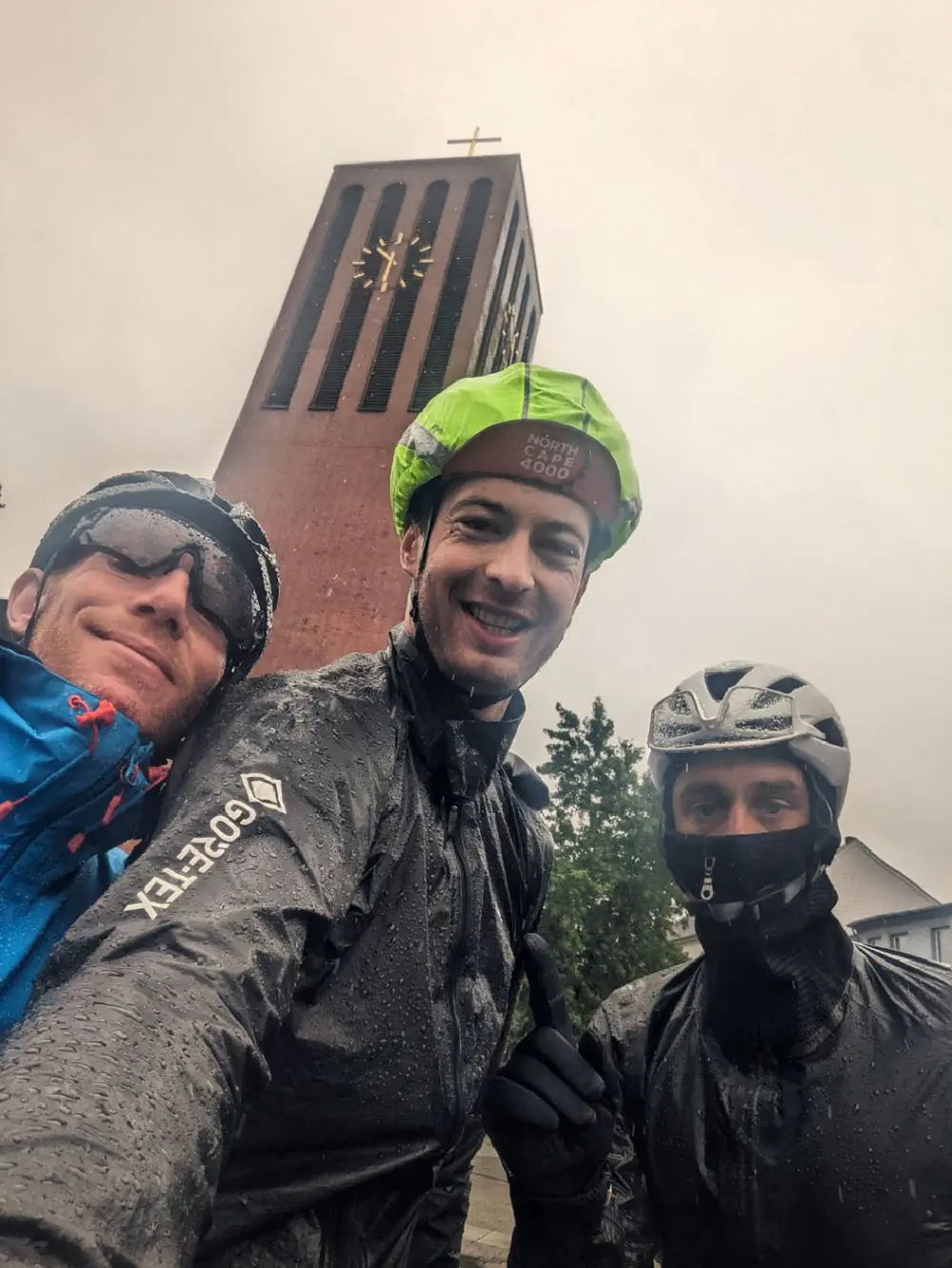 Architecture allemande sous la pluie